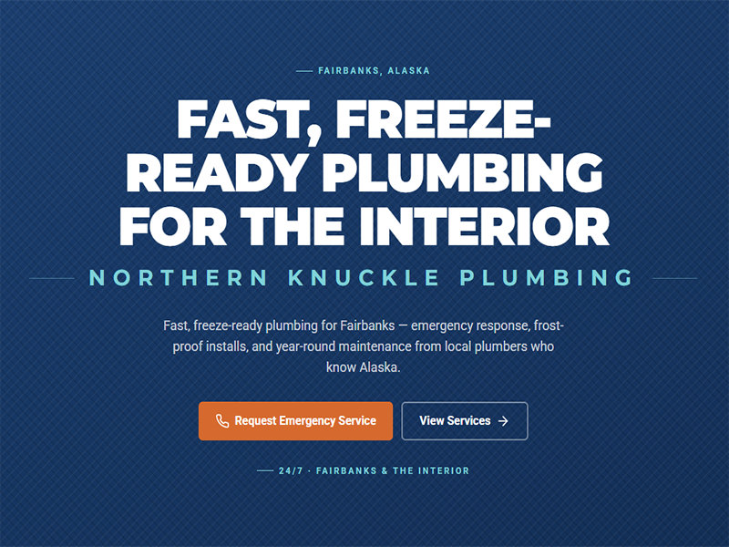 Northern Knuckle Plumbing website