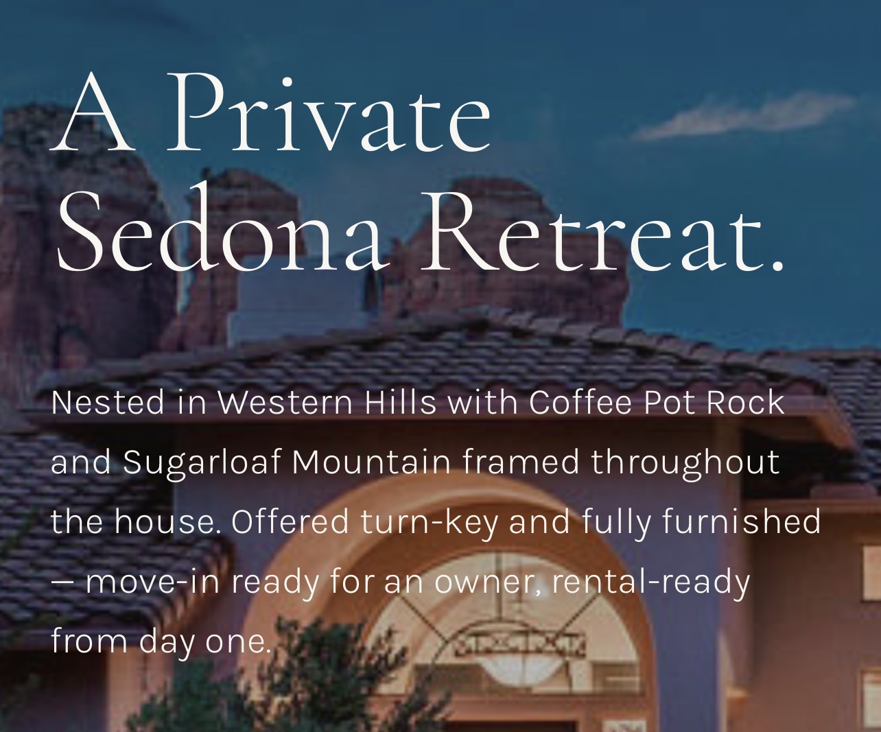 60 Roundup Drive Sedona property website